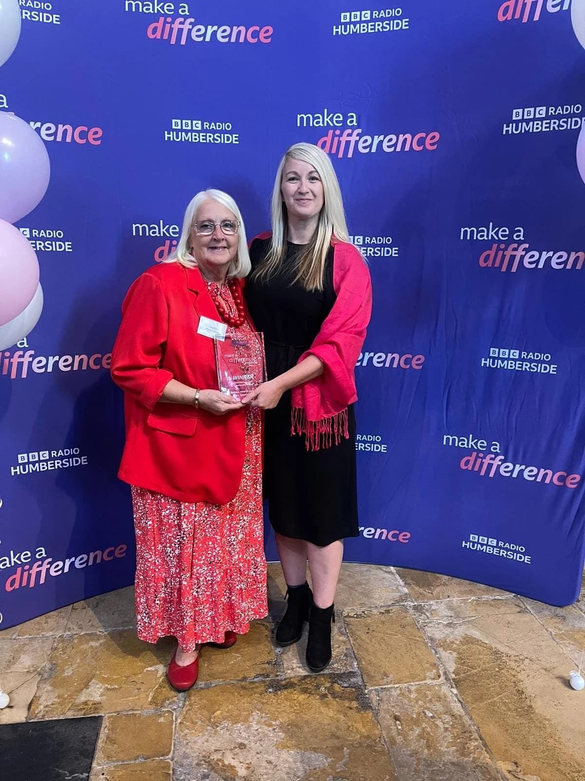Won BBC Humberside Make a Difference Award